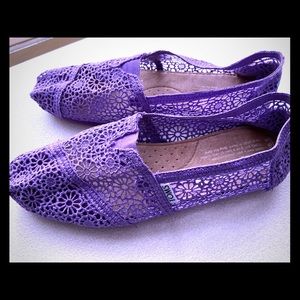Purple Crochet Toms